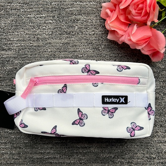 Hurley Butterfly Pouch Clutch with Zipper Top - Picture 2 of 7